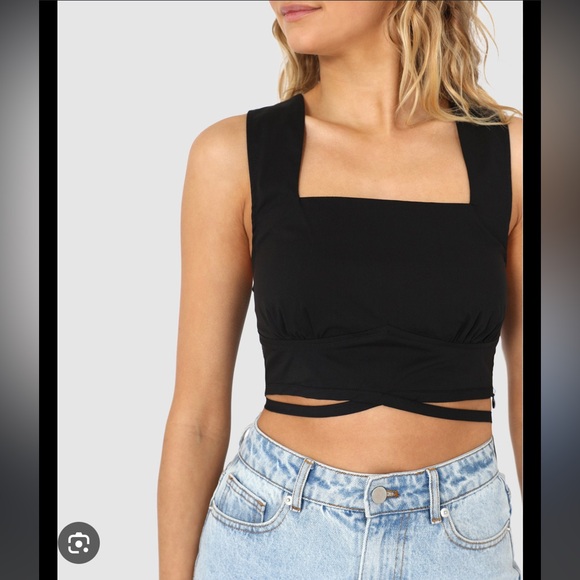 REVOLVE Tops - REVOLVE| MADISON THE LABEL JOLENE TOP IN BLACK BNWT